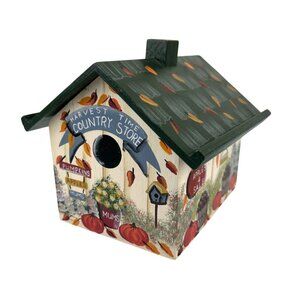 Kathy Hatch Wooden Harvest Time Country Store Recipe Storage Box 1998 VTG Fall